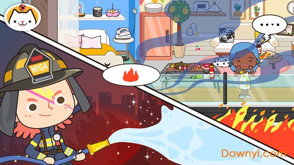 米加小镇消防局内购修改版(miga fire station) 游戏截图